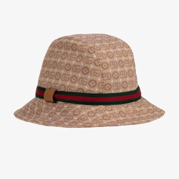 New Gucci Beige Interlocking G logo canvas hat for boys or girls - Picture 1 of 15